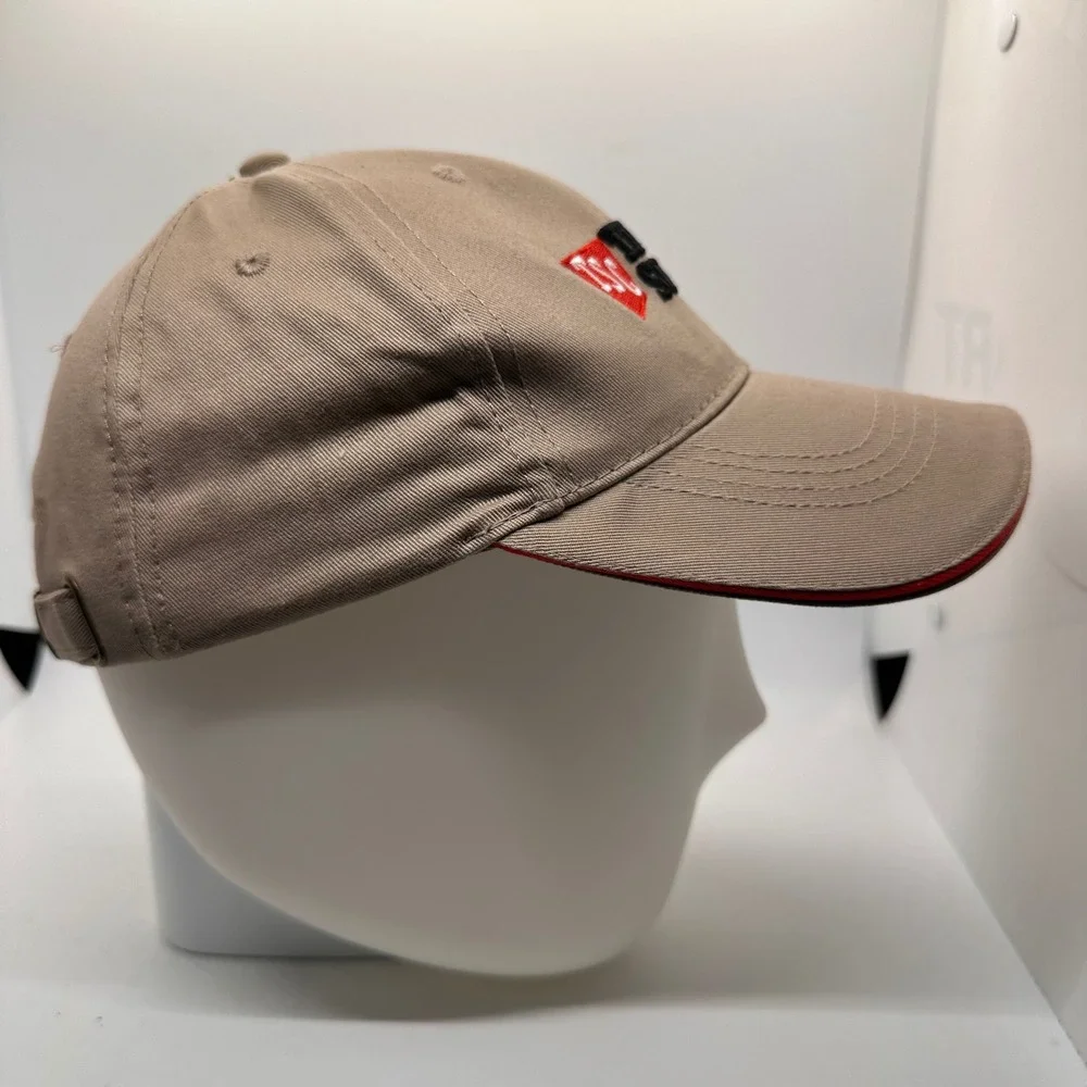 Tractor Supply‎ Co TSC Embroidered Baseball Cap Tan Red Since 1938 Outdoor Farm